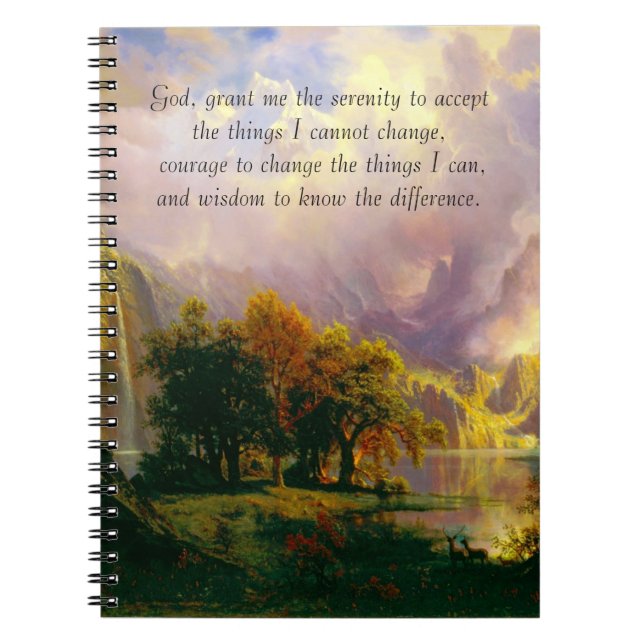 Cahier de prière de sérénité des montagnes Rocheus (Devant)