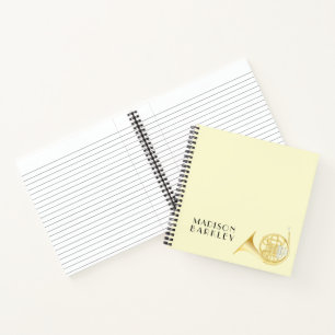 Cahier de professeur de groupe de musiciens de cor