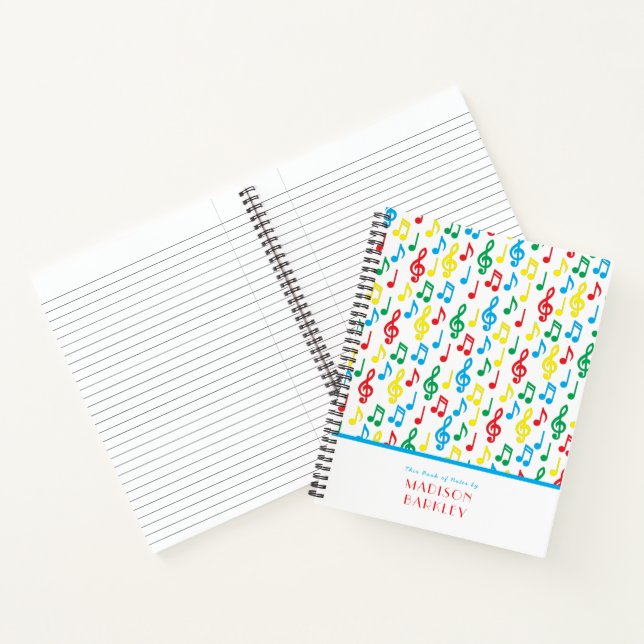 Cahier de professeur de musique Note de musique (Intérieur)