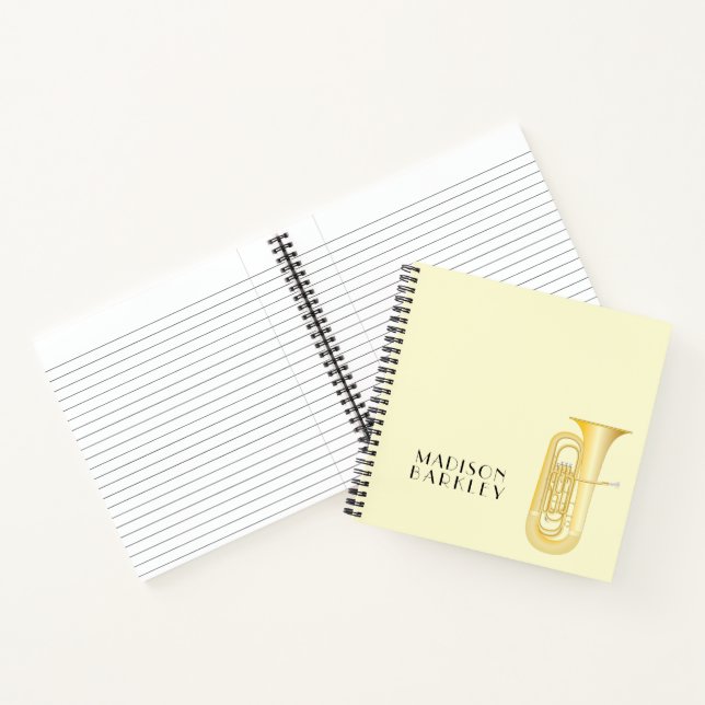 Cahier de professeur de musique pour tuba (Intérieur)