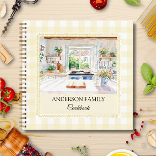 Cahier de Recette de Famille en Vichy Jaune de Cui