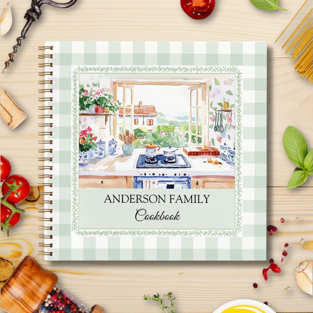 Cahier de Recette de Famille en Vichy Vert Doux de (In situ)