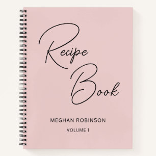 Cahier de recettes Cuisine Rose gauzy Cahier à rel