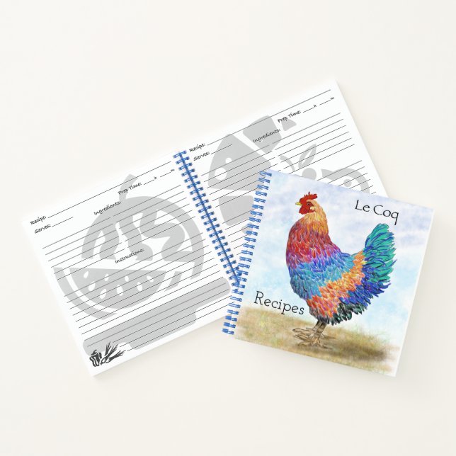 Cahier de recettes de coq français (Intérieur)
