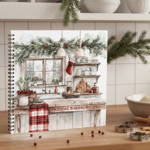 Cahier de recettes de cuisine de ferme de Noël pou