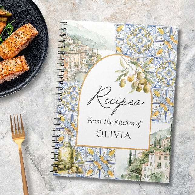 Cahier de recettes de cuisine en carrelage méditer (In situ)