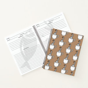 Cahier de recettes de cuisine rétro en cadeau