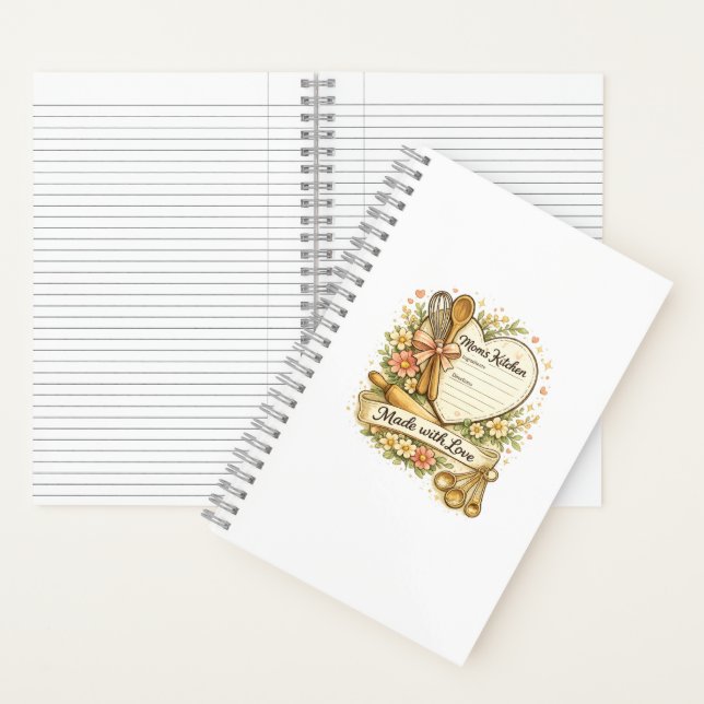 Cahier de recettes de la cuisine de maman fait ave (À l'intérieur)