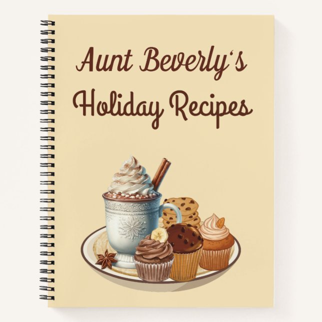 Cahier de recettes de vacances personnalisé (Devant)