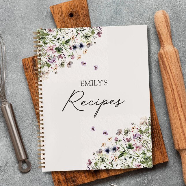 Cahier de recettes Fleurs sauvages violettes de pr (In situ)