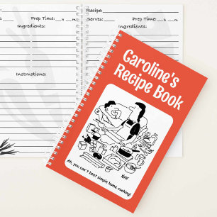 Cahier de recettes personnalisé avec couverture de