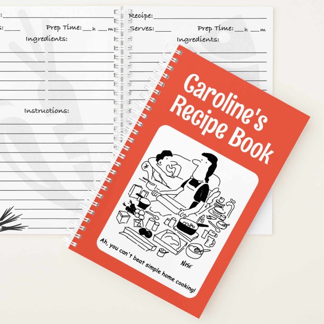 Cahier de recettes personnalisé avec couverture de (Créateur téléchargé)