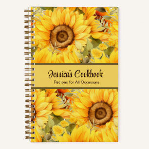 Cahier de recettes personnalisé Fleurs de tourneso