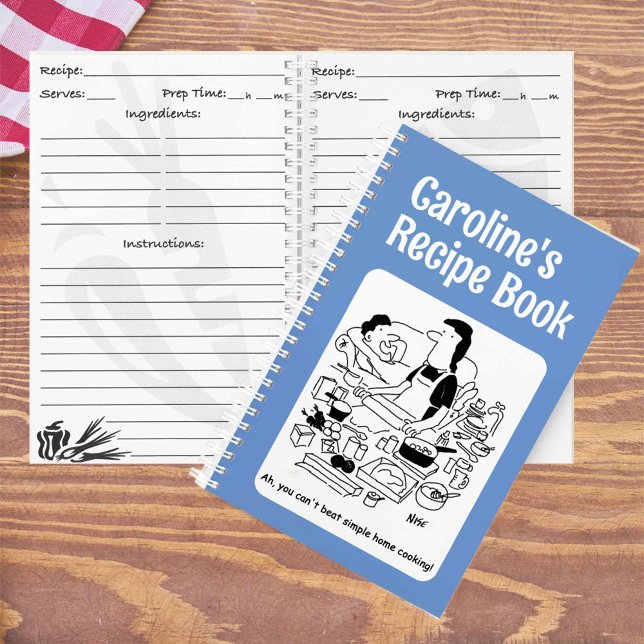 Cahier de recettes personnalisé Funny Cook (Créateur téléchargé)