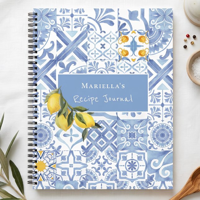Cahier de recettes personnalisé Lemon Design (Créateur téléchargé)