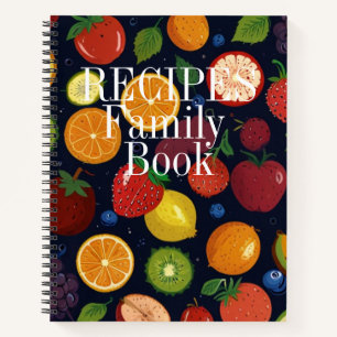 Cahier de recettes personnalisé vintage moderne