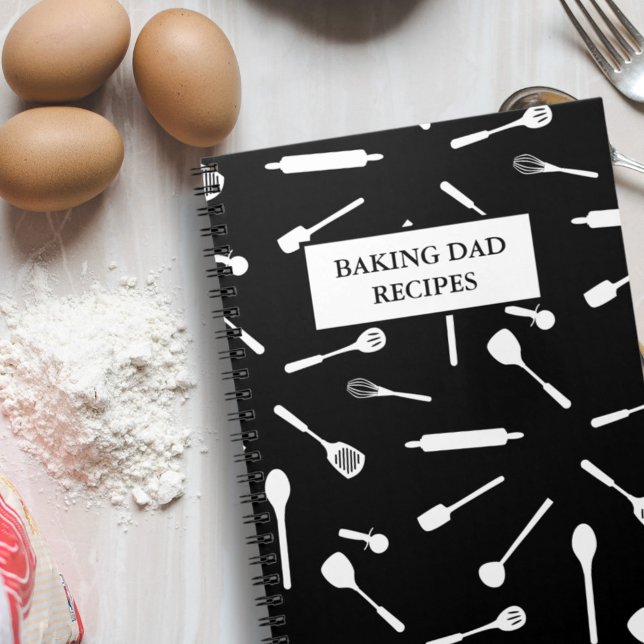 Cahier de recettes pour papa cuisinier à lignes vi (If your Dad is a whizz in the kitchen, treat him to his own blank recipe book for all his recipes)