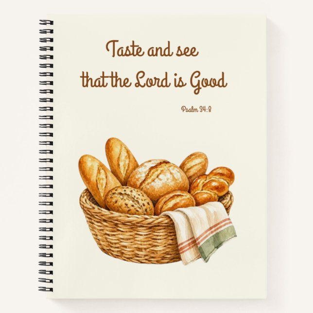 Cahier de recettes Psaume 34:8 (Devant)
