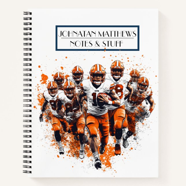 Cahier de rentrée scolaire de football (Devant)