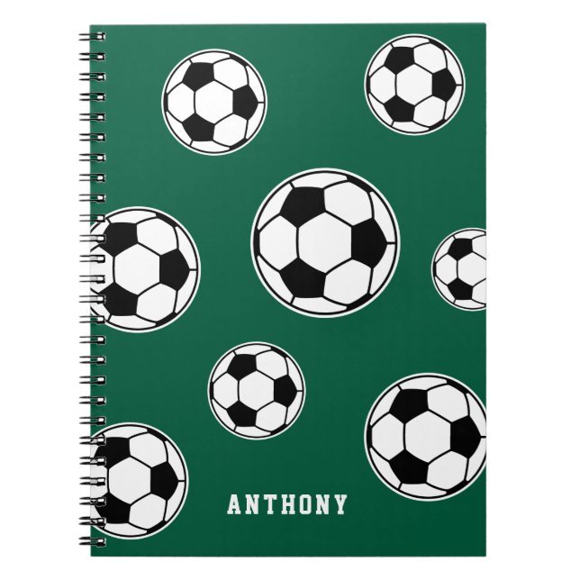 Cahier de rentrée scolaire personnalisé Soccer Gre (Devant)