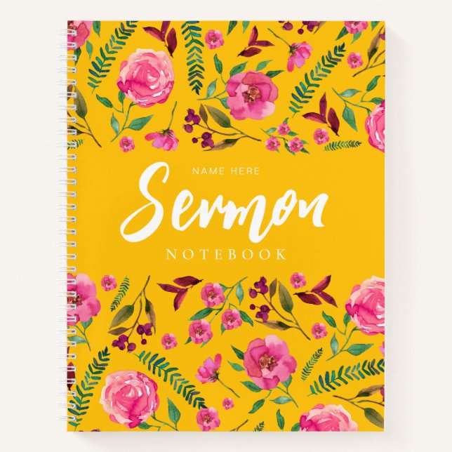 Cahier de Sermon Moderne (Devant)