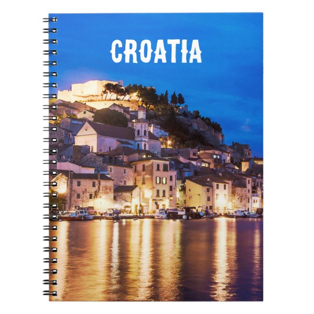 Cahier de Sibenik ville croate la nuit (Devant)