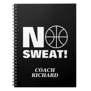 Cahier de sport sans sueur pour entraîneur de bask