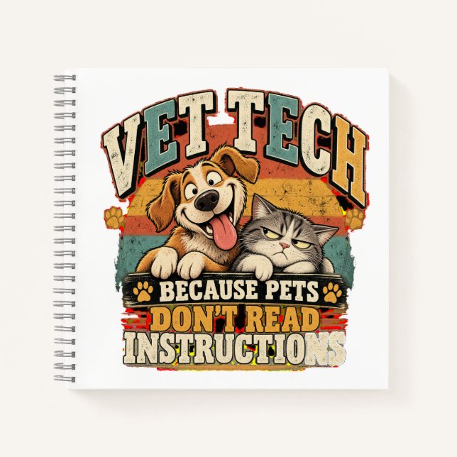 Cahier de Tech Vétérinaire Les Animaux de Compagni (Devant)