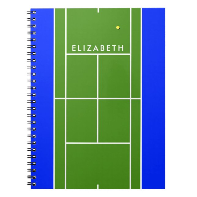 Cahier de tennis personnalisé (Devant)