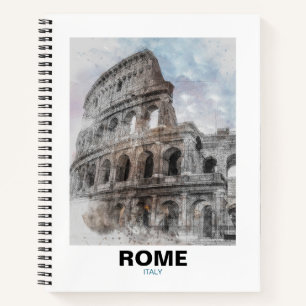 Cahier de voyage vintage Colisée de Rome – Italie