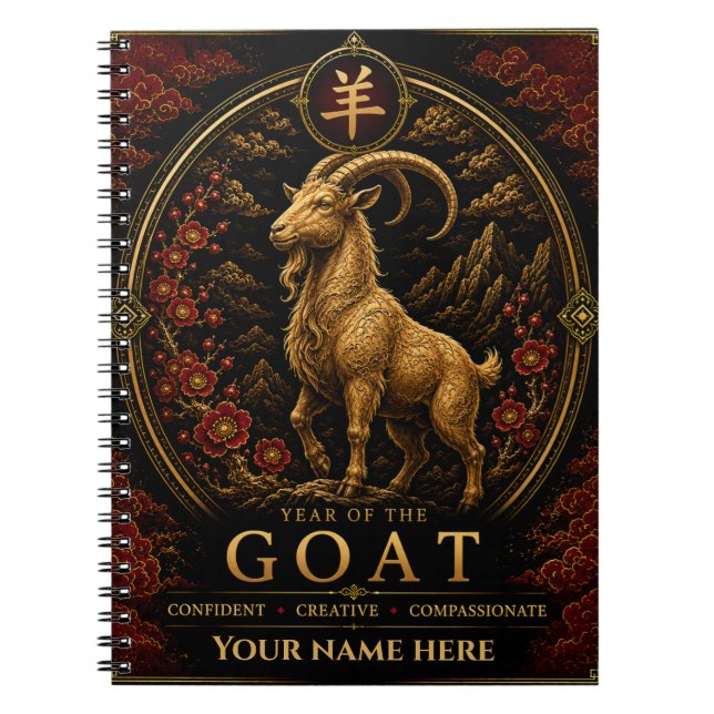 Cahier de zodiaque personnalisé de l'Année de la C (Devant)