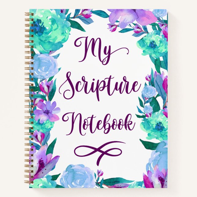 Cahier d'Écritures Florales Aquarelle (Devant)