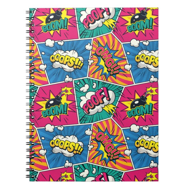 Cahier d'effets sonores Pop Art de bande dessinée  (Devant)
