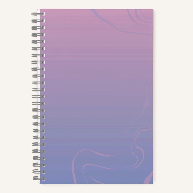 Cahier Dégradé Tourbillon Rose Violet (Recto)