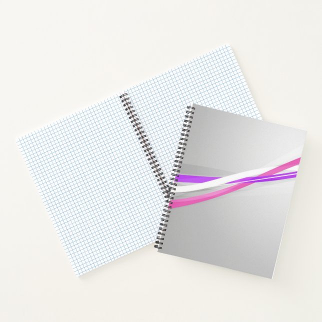 Cahier Deluxe Vague Rose Moderne (Intérieur)
