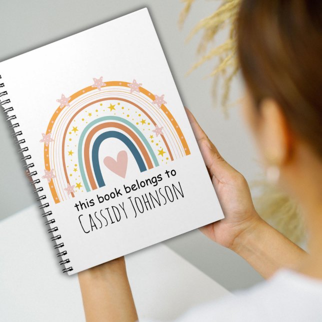 Cahier d'enfants arc-en-ciel pastel ce livre appar (Créateur téléchargé)