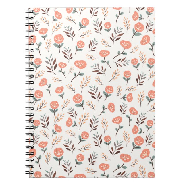 Cahier des Coquelicots Rouges Scandinaves (Devant)