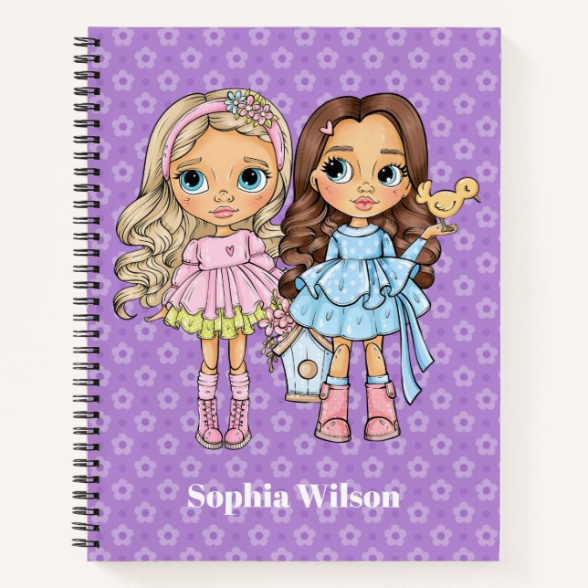 Cahier des meilleures amies petite fille (Devant)