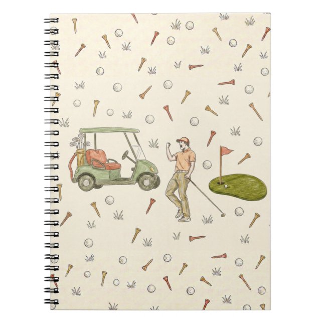 Cahier dessiné style golf (Devant)