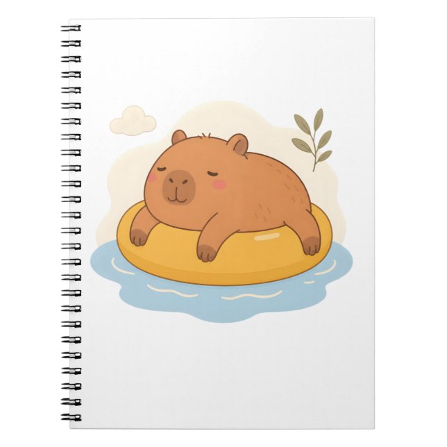 Cahier d'été Flotteur de Piscine Capybara Mignon (Devant)