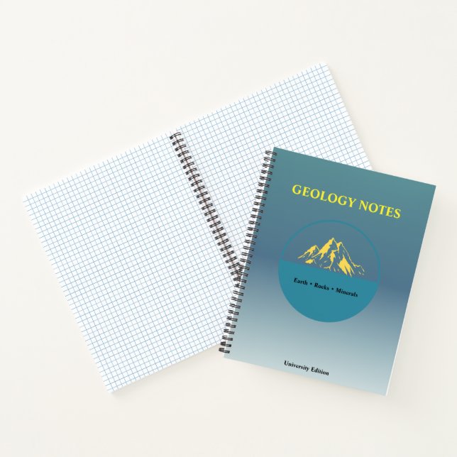 Cahier d'étude de géologie – Conception académique (Intérieur)