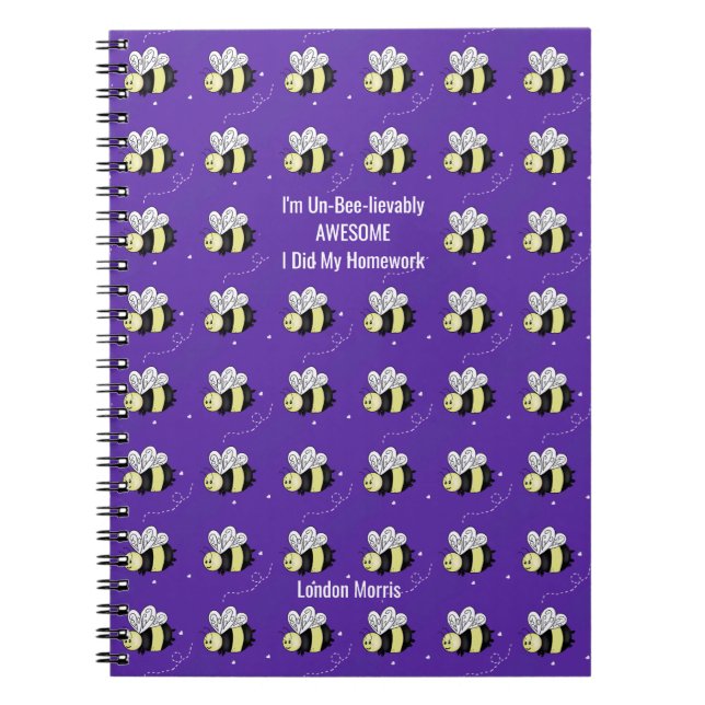 Cahier d'étudiant Classique Bourdon Pourpre  (Devant)