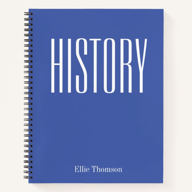 Cahier d'Histoire Personnalisé Papier Millimétré S (Devant)