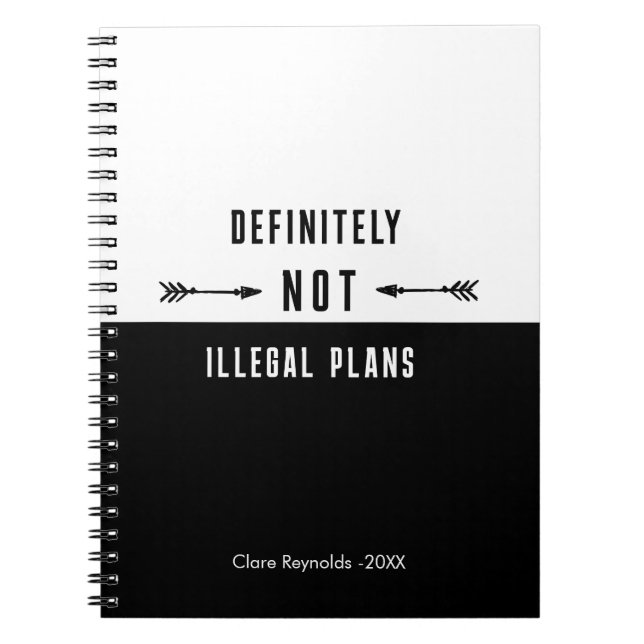 Cahier d'humour noir drôle, Journal sarcastique,  (Devant)