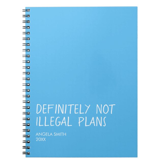 Cahier d'humour noir drôle, Journal sarcastique, (Devant)
