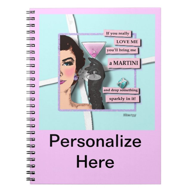 Cahier Diamants & Martinis (Devant)