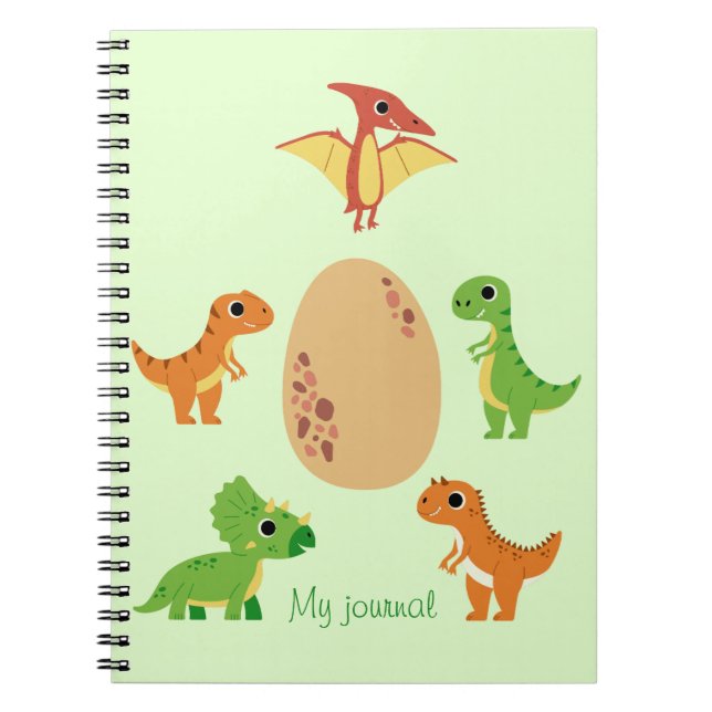 Cahier Dino – Journal de dinosaure mignon (Devant)