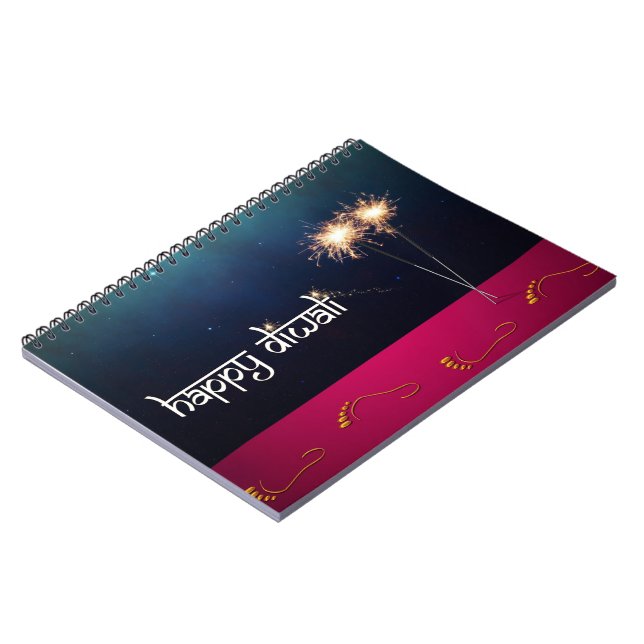 Cahier Diwali Heureux Étincelant (Côté gauche)