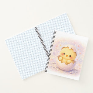 Cahier d'œuf de poulet bébé doux qui éclot