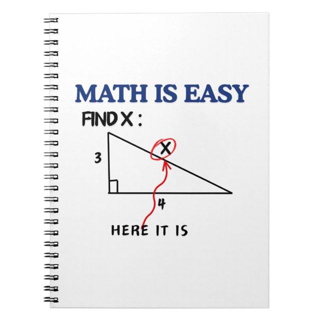 Cahier Drôle de Maths Facile – Cadeau Parfait pour (Devant)